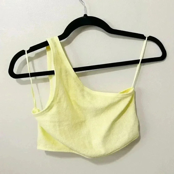 NWT ZARA Terrycloth Asymmetrical Top L - Picture 5 of 9